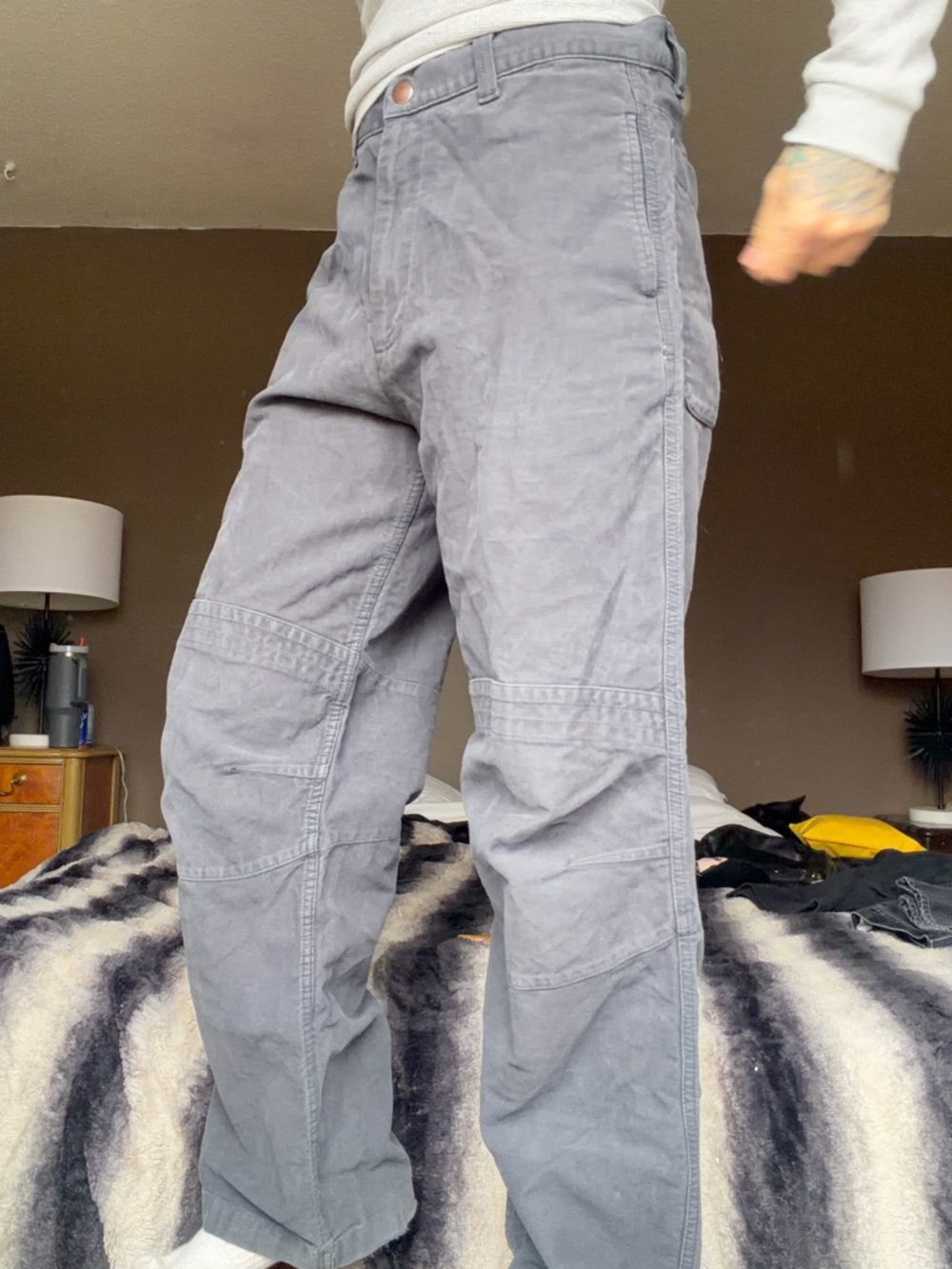 Vintage CARHART Style Double Knee Baggy Pants 34”